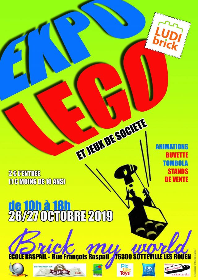 Exposition LEGO Expo LEGO Brick My World 2019 à Sotteville-lès-Rouens (76300)