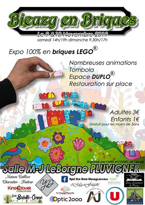 Exposition LEGO Expo LEGO Bieuzy en Briques 2019 à Bieuzy-Lanvaux (56330) Exposition LEGO Expo LEGO Bieuzy en Briques 2019 à Bieuzy-Lanvaux (56330)