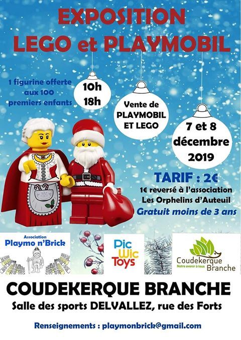 Exposition LEGO Expo LEGO Playmo n'Brick 2019 à Coudekerque-Branche (59210)