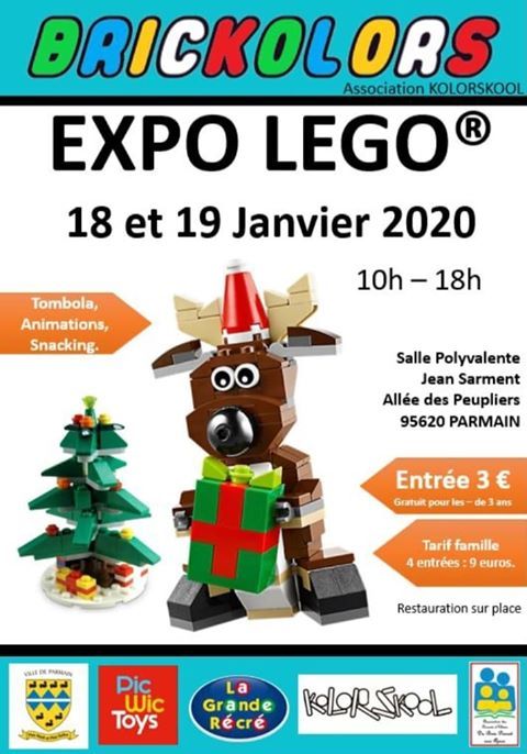 Exposition LEGO Expo LEGO Brickolors 2020 à Parmain (95620)