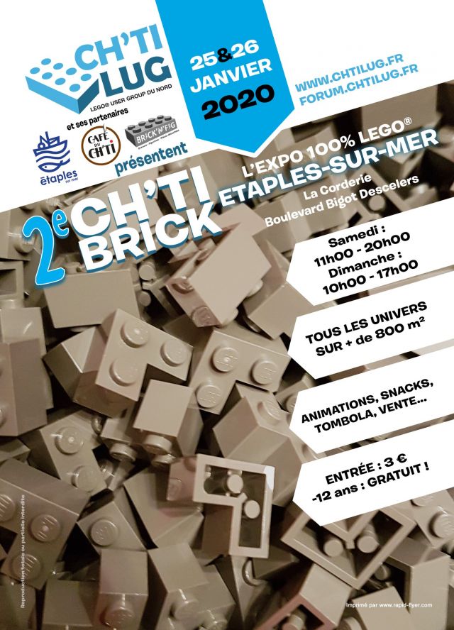 Exposition LEGO Expo LEGO Ch'ti Brick 2020 à Etaples-sur-Mer (62630)