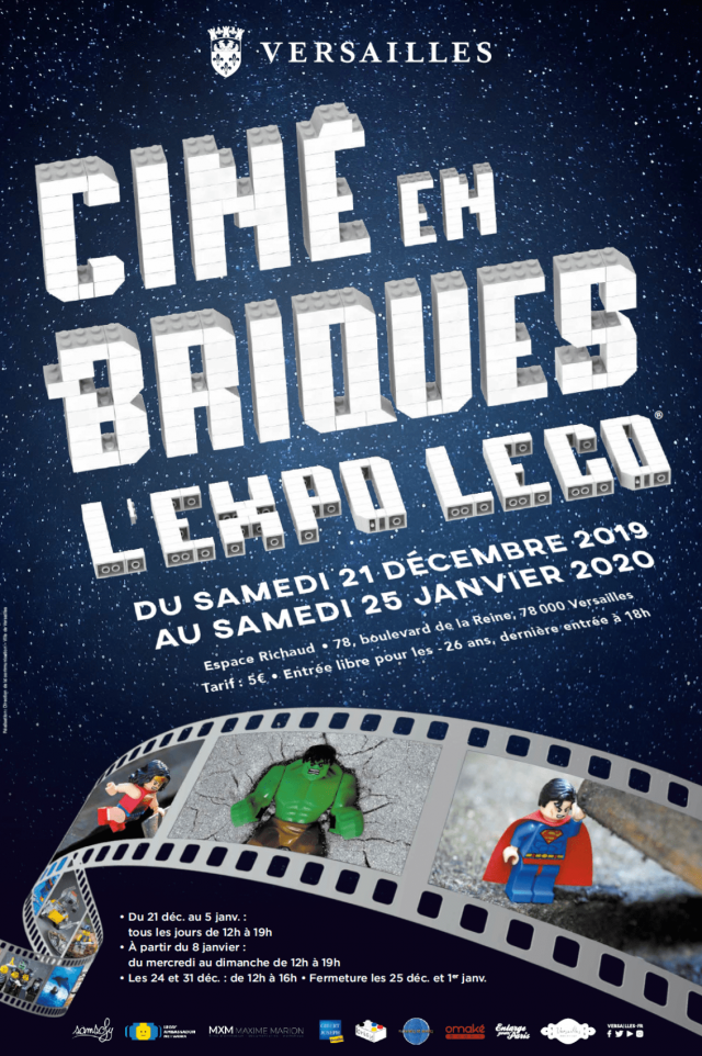 Exposition LEGO Expo LEGO Ciné en Briques à Versailles (78000)