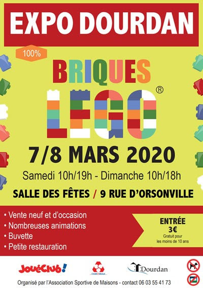 Exposition LEGO Expo LEGO Dourdan 2020 à Dourdan (91410) Exposition LEGO Expo LEGO Dourdan 2020 à Dourdan (91410)