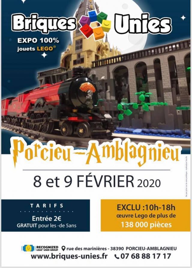 Exposition LEGO Expo LEGO Briques Unies 2020 à Porcieu-Amblagnieu (38390)