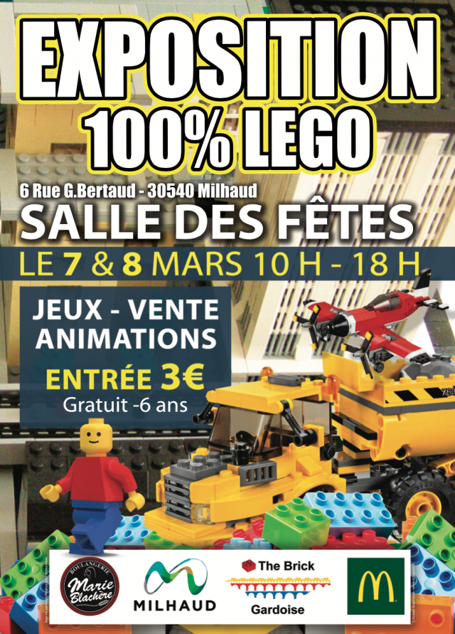 Exposition LEGO Expo LEGO The Brick Gardoise 2020 à Milhaud (30540) Exposition LEGO Expo LEGO The Brick Gardoise 2020 à Milhaud (30540)