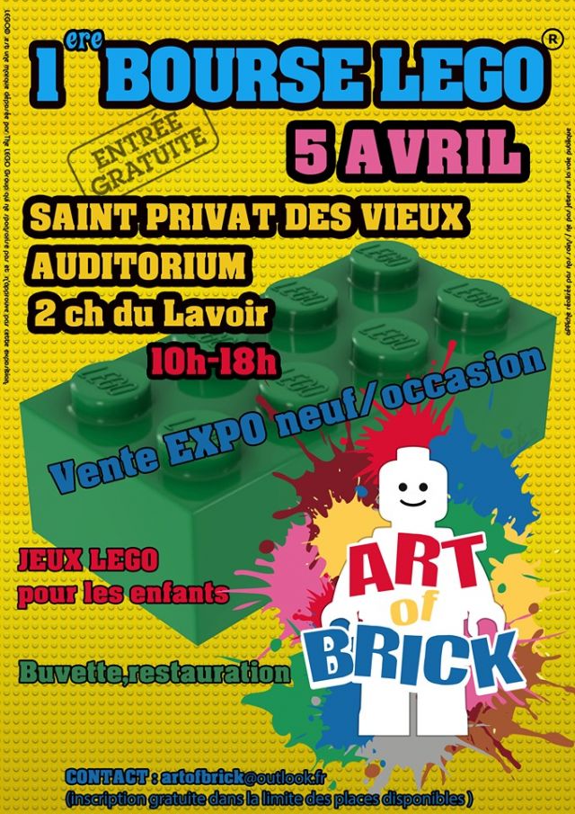 Exposition LEGO Bourse LEGO Art of Brick 2020 à Saint-Privat-des-Vieux (30340)
