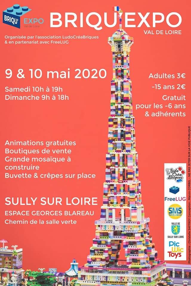 Exposition LEGO Expo LEGO Briqu'Expo Val de Loire 2020 à Sully-sur-Loire (45600)