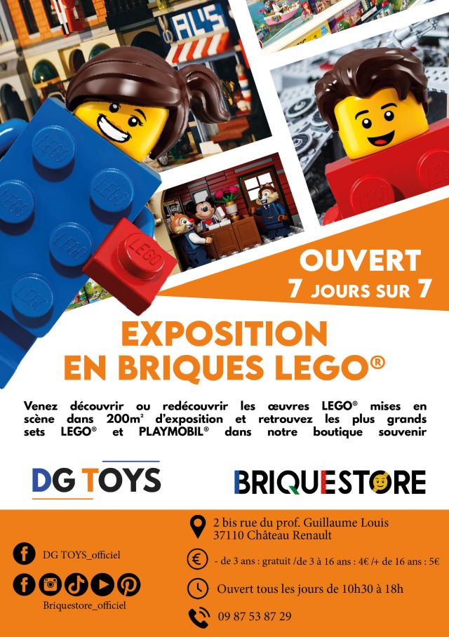 Exposition LEGO Expo permanente en briques LEGO à Château-Renault (37063) à Château-Renault (37063) Exposition LEGO Expo permanente en briques LEGO à Château-Renault (37063) à Château-Renault (37063)