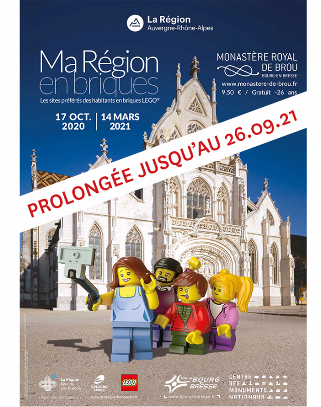 Exposition LEGO Expo LEGO Ma Région en briques au Monastère de Brou à Bourg-en-Bresse (01000)