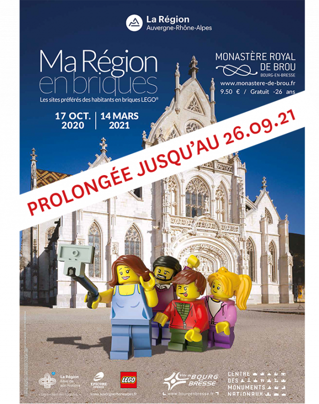 Exposition LEGO Expo LEGO Ma Région en briques au Monastère de Brou à Bourg-en-Bresse (01000) Exposition LEGO Expo LEGO Ma Région en briques au Monastère de Brou à Bourg-en-Bresse (01000)