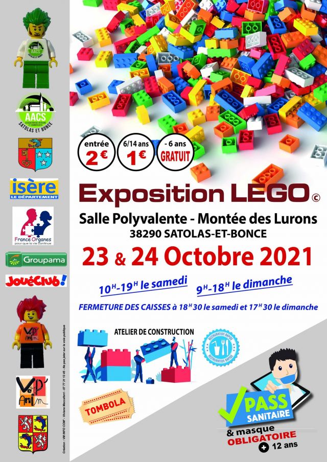 Exposition LEGO Expo LEGO Satolas-et-Bonce 2021 à Satolas-et-Bonce (38290) Exposition LEGO Expo LEGO Satolas-et-Bonce 2021 à Satolas-et-Bonce (38290)