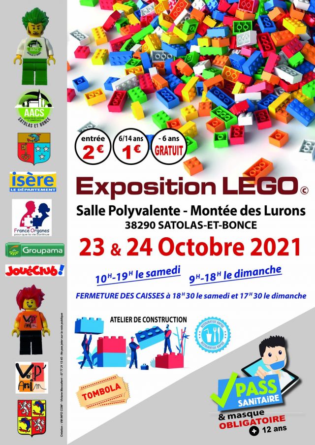 Exposition LEGO Expo LEGO Satolas-et-Bonce 2021 à Satolas-et-Bonce (38290)