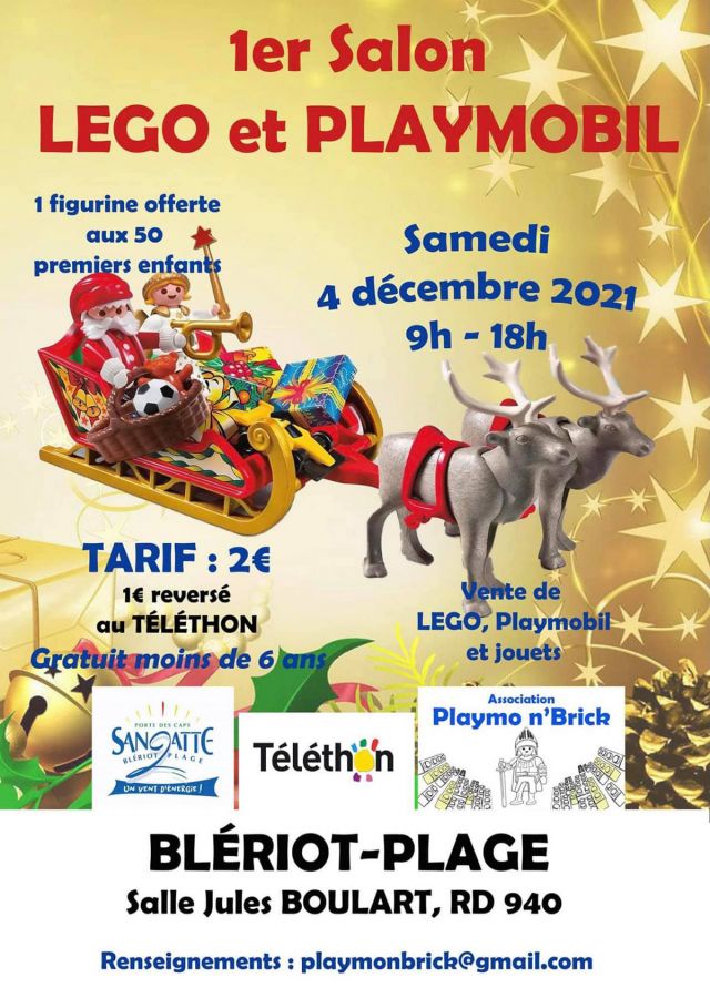 Exposition LEGO Salon LEGO et Playmobil 2021 à Blériot-Plage (62231)