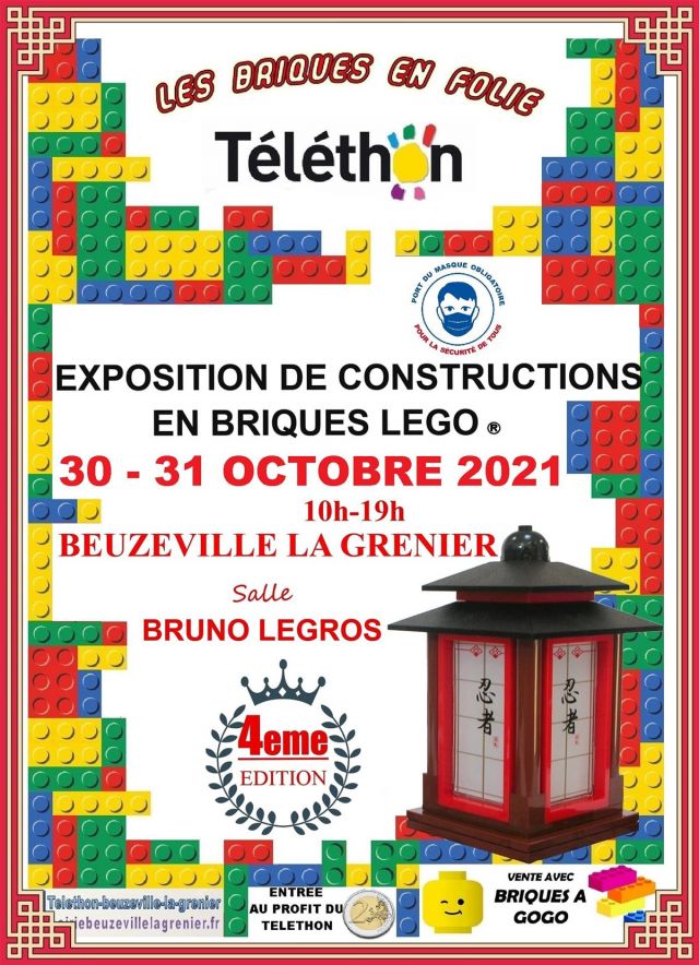 Exposition LEGO Expo LEGO Les briques en Folie 2021 à Beuzeville-la-Grenier (76210)