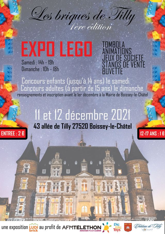 Exposition LEGO Expo LEGO Les briques de Tilly 2021 à Boissey-le-Châtel (27520) Exposition LEGO Expo LEGO Les briques de Tilly 2021 à Boissey-le-Châtel (27520)