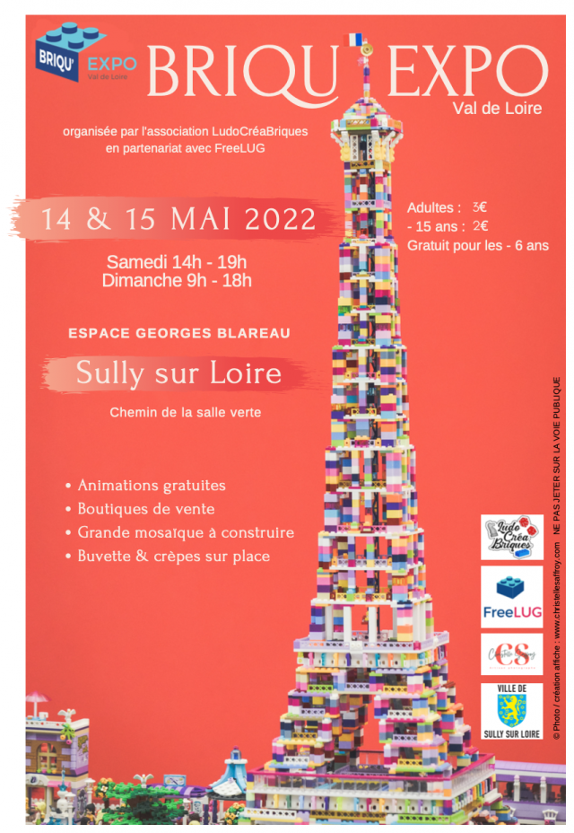 Exposition LEGO Expo LEGO Briqu'Expo Val de Loire 2022 à Sully-sur-Loire (45600)