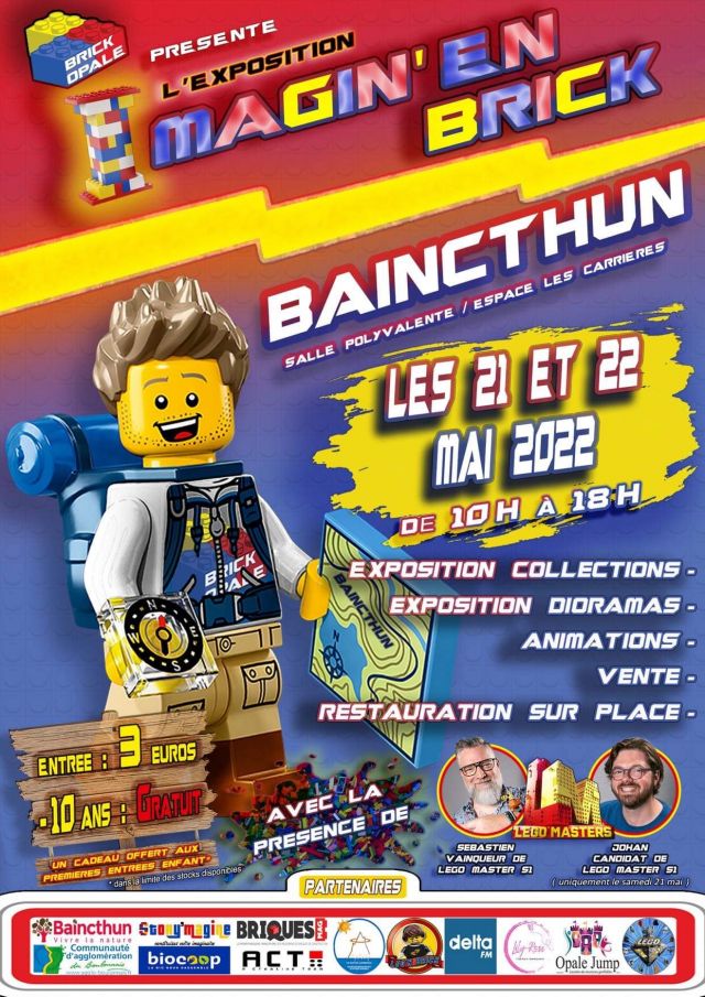 Exposition LEGO Expo LEGO Imagin’en Brick 2022 à Baincthun (62360)
