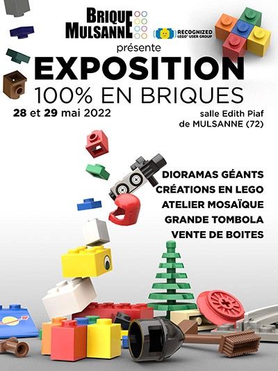 Exposition LEGO Expo LEGO 100% En Briques 2022 à MULSANNE (72230)