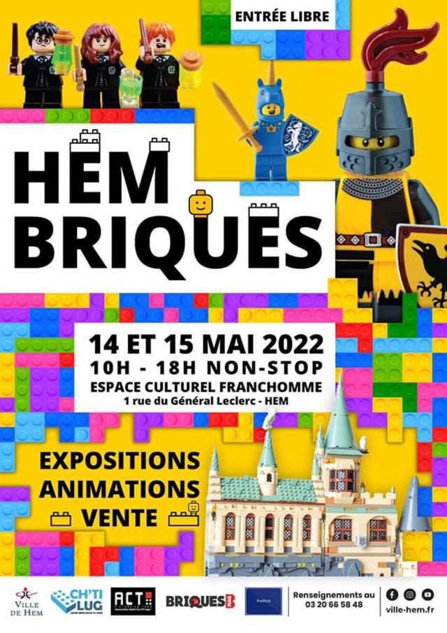 Exposition LEGO Expo LEGO Hem Briques 2022 à Hem (59510)