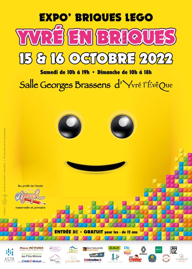 Exposition LEGO Expo LEGO Yvré en Briques 2022 à Yvré-l'Évêque (72530) Exposition LEGO Expo LEGO Yvré en Briques 2022 à Yvré-l'Évêque (72530)