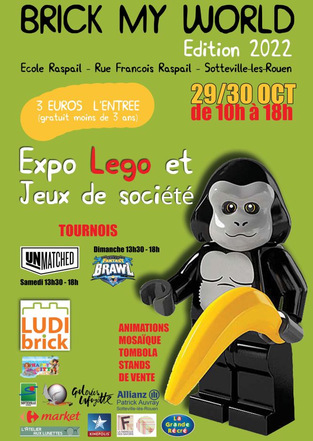 Exposition LEGO Expo LEGO Brick My World 2022 à Sotteville-les-Rouen (76300) Exposition LEGO Expo LEGO Brick My World 2022 à Sotteville-les-Rouen (76300)