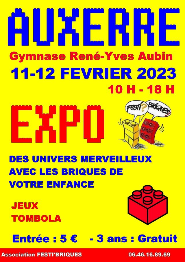 Exposition LEGO Expo LEGO FestiBriques Auxerre 2023 à Auxerre (89000)