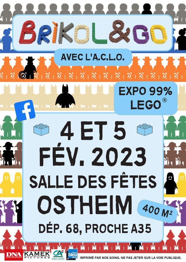 Exposition LEGO Expo LEGO Brikol&Go 2023 à Ostheim (68125) Exposition LEGO Expo LEGO Brikol&Go 2023 à Ostheim (68125)