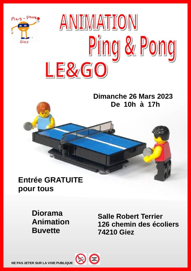 Exposition LEGO Animation LEGO et journée découverte Ping Pong à Giez (74210)