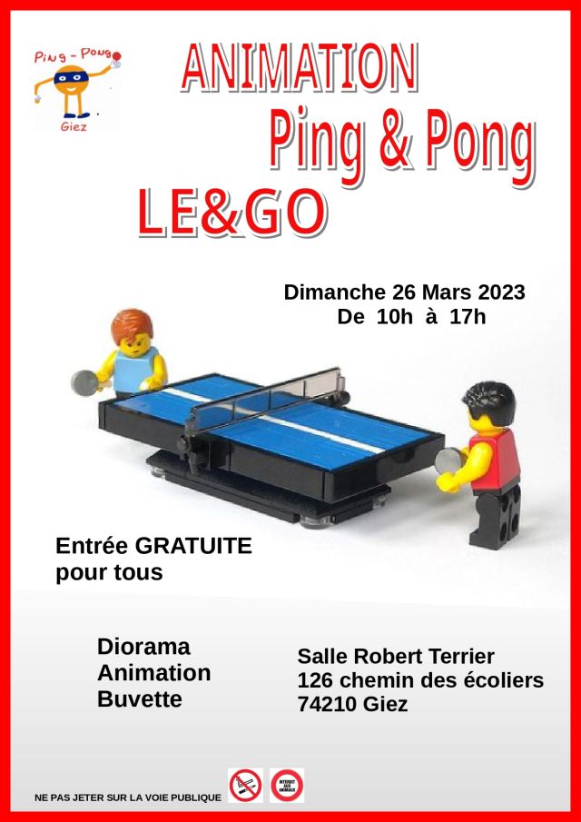 Exposition LEGO Animation LEGO et journée découverte Ping Pong à Giez (74210) Exposition LEGO Animation LEGO et journée découverte Ping Pong à Giez (74210)