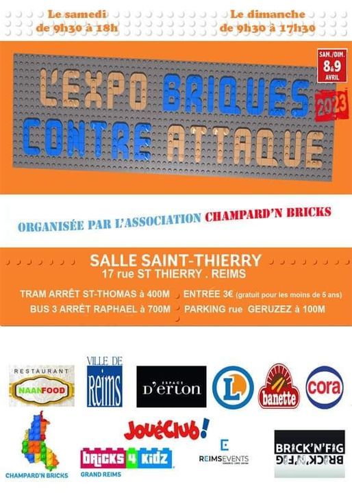 Exposition LEGO Expo LEGO Briques Contre Attaque 2023 à Reims (51100) Exposition LEGO Expo LEGO Briques Contre Attaque 2023 à Reims (51100)