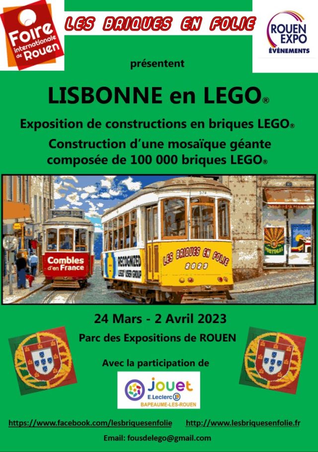 Exposition LEGO Expo LEGO Lisbonne en LEGO 2023 à Rouen (76120)