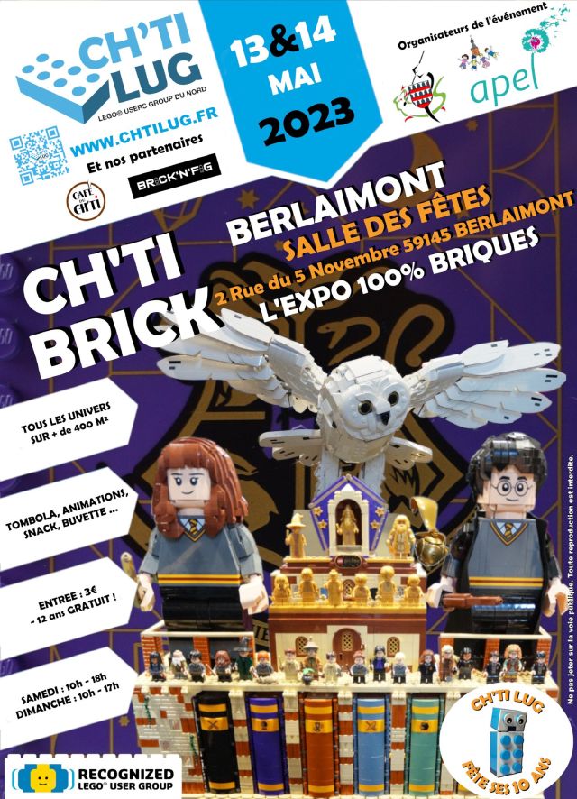 Exposition LEGO Expo LEGO Ch'ti Brick Berlaimont 2023 à Berlaimont (59145) Exposition LEGO Expo LEGO Ch'ti Brick Berlaimont 2023 à Berlaimont (59145)