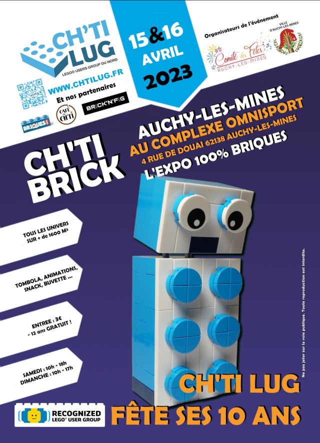 Exposition LEGO Expo LEGO Ch'ti Brick Auchy-les-Mines 2023 à Auchy-les-Mines (62138) Exposition LEGO Expo LEGO Ch'ti Brick Auchy-les-Mines 2023 à Auchy-les-Mines (62138)