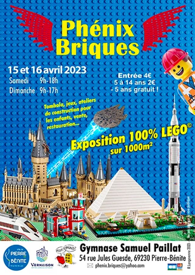 Exposition LEGO Expo LEGO Phénix Briques 2023 à Pierre-Bénite (69230)
