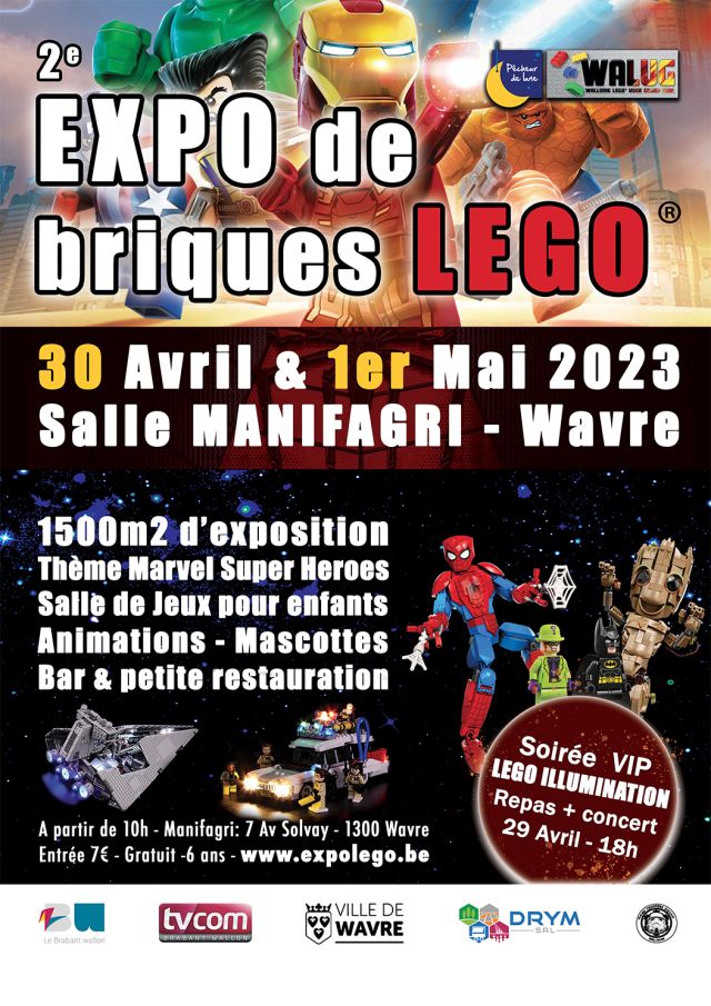 Exposition LEGO Expo LEGO Wavre 2023 à Wavre (1300) Exposition LEGO Expo LEGO Wavre 2023 à Wavre (1300)