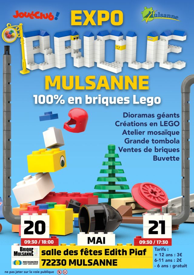 Exposition LEGO Expo LEGO Brique Mulsanne 2023 à Mulsanne (72230)
