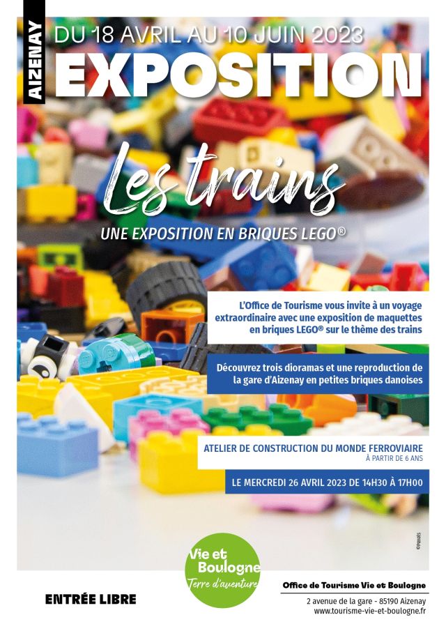 Exposition LEGO Expo LEGO Les Trains Aizenay 2023 à Aizenay (85190) Exposition LEGO Expo LEGO Les Trains Aizenay 2023 à Aizenay (85190)