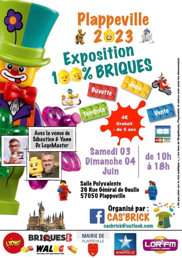 Exposition LEGO Expo LEGO Plappeville 2023 à Plappeville (57050)