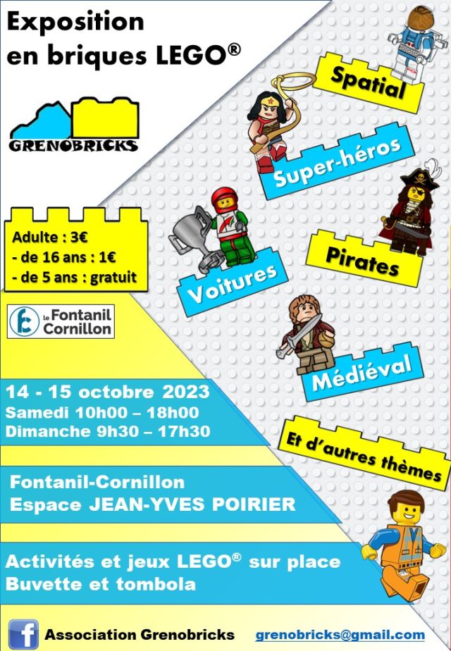 Exposition LEGO Expo LEGO Grenobricks 2023 à Fontanil-Cornillon (38120) Exposition LEGO Expo LEGO Grenobricks 2023 à Fontanil-Cornillon (38120)