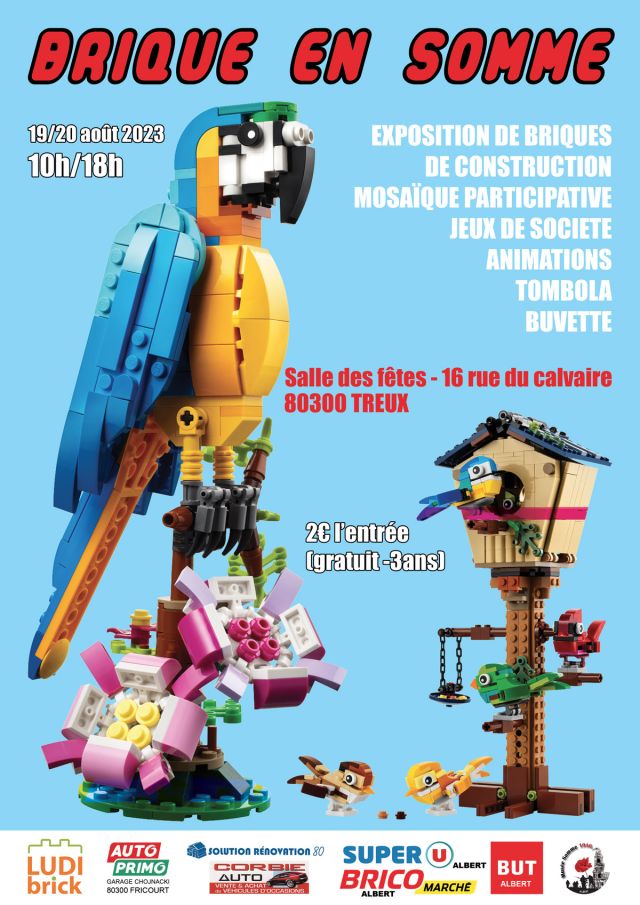 Exposition LEGO Expo LEGO Brique En Somme 2023 à Treux (80300)