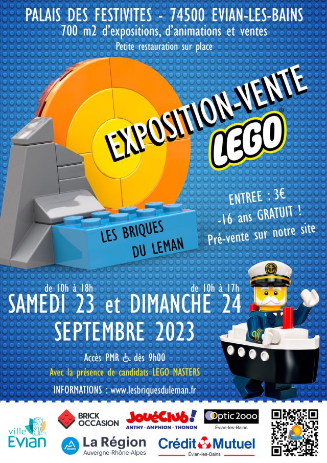Exposition LEGO Expo LEGO Les Briques du Léman 2023 à Evian-les-Bains (74500) Exposition LEGO Expo LEGO Les Briques du Léman 2023 à Evian-les-Bains (74500)