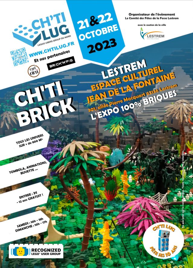 Exposition LEGO Expo LEGO Ch'ti Brick Lestrem 2023 à Lestrem (62136) Exposition LEGO Expo LEGO Ch'ti Brick Lestrem 2023 à Lestrem (62136)