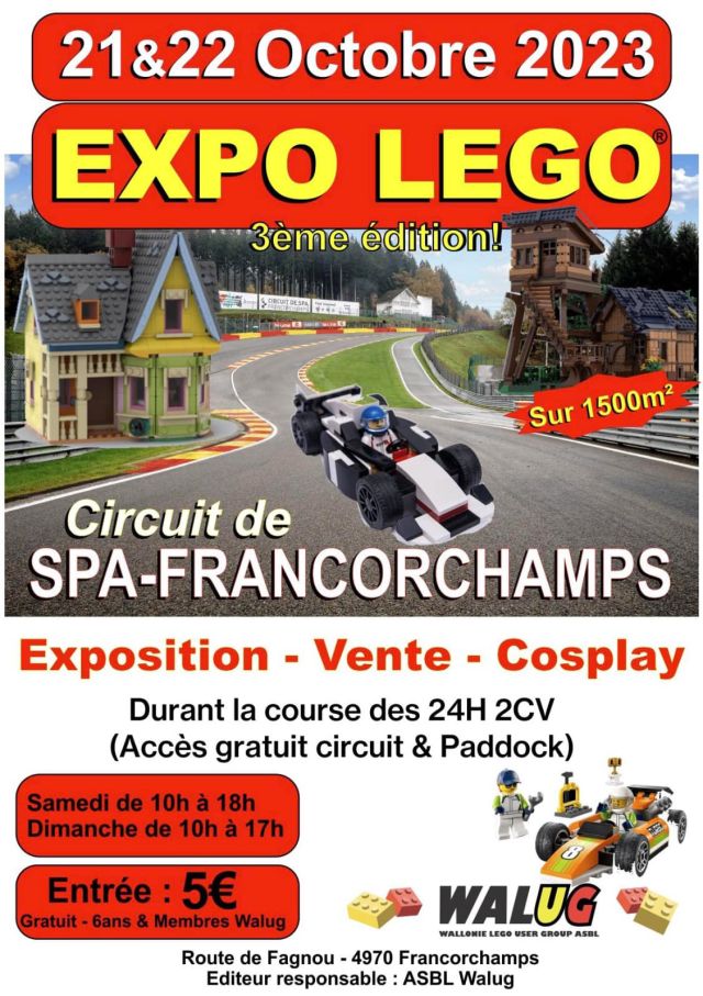 Exposition LEGO Expo LEGO Circuit Spa-Francorchamps 2023 à Francorchamps (4970) Exposition LEGO Expo LEGO Circuit Spa-Francorchamps 2023 à Francorchamps (4970)