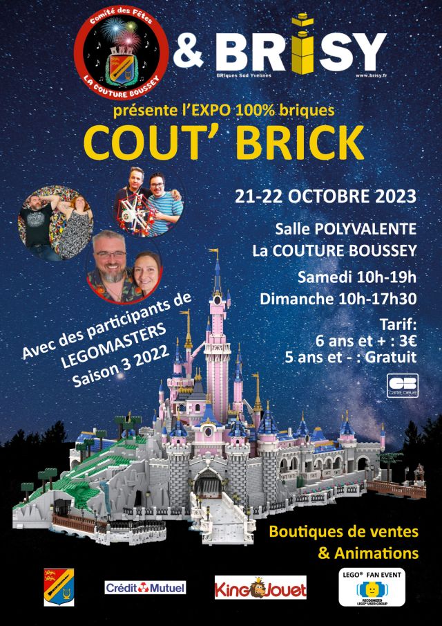 Exposition LEGO Expo LEGO Cout'Brick 2023 à La Couture Boussey (27750) Exposition LEGO Expo LEGO Cout'Brick 2023 à La Couture Boussey (27750)