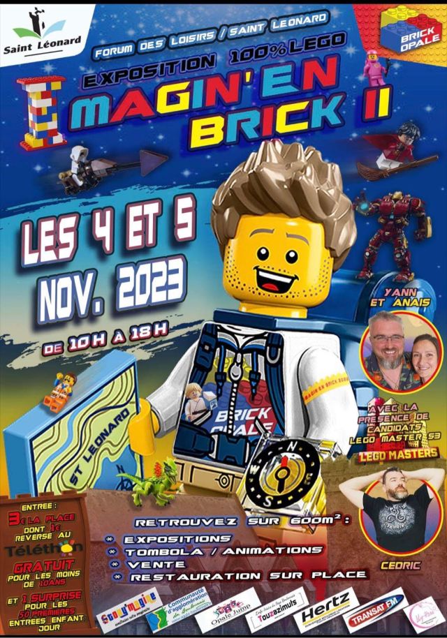 Exposition LEGO Expo LEGO Imagin'En Brick 2 à Saint-Léonard (76400)