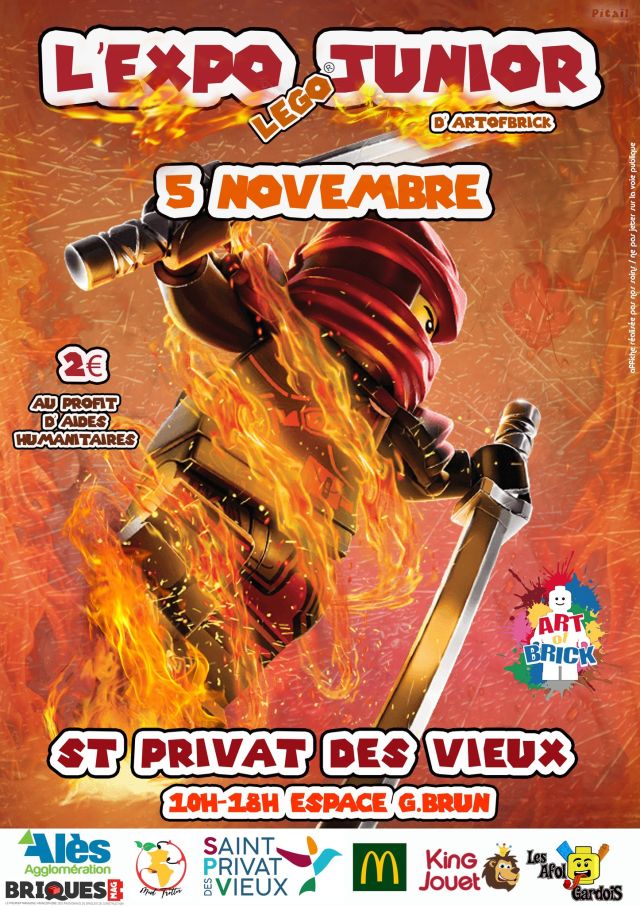 Exposition LEGO Expo LEGO Junior d'Art of Bricks 2023 à Saint-Privat-des-Vieux (30340) Exposition LEGO Expo LEGO Junior d'Art of Bricks 2023 à Saint-Privat-des-Vieux (30340)