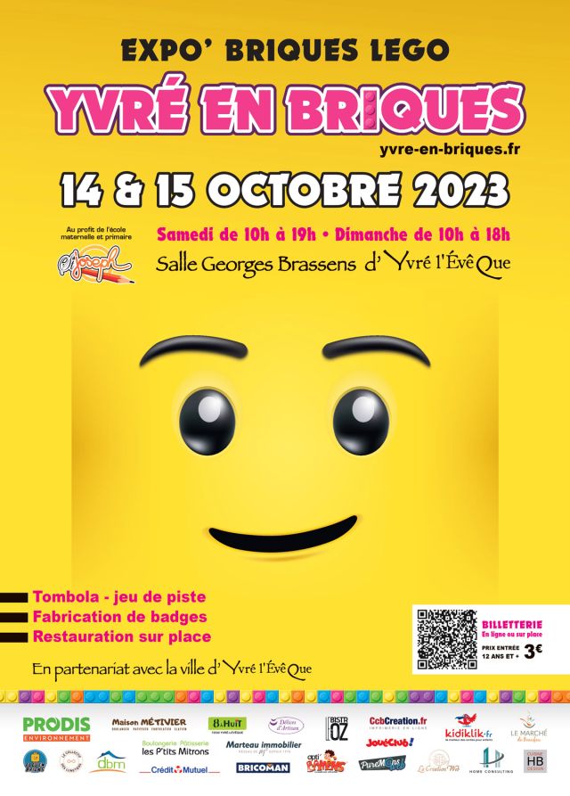 Exposition LEGO Expo LEGO Yvré en Briques 2023 à Yvré-l'Évêque (72530) Exposition LEGO Expo LEGO Yvré en Briques 2023 à Yvré-l'Évêque (72530)