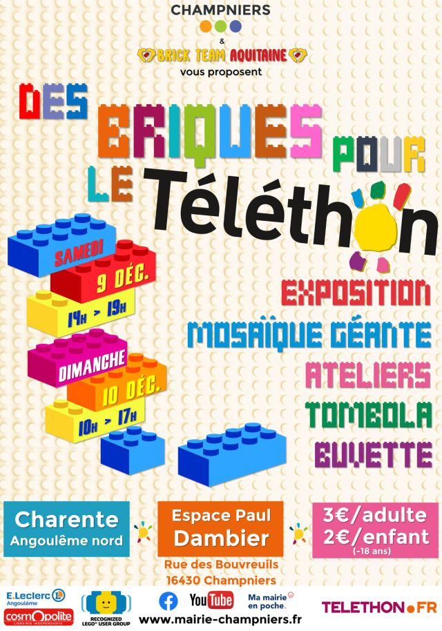 Exposition LEGO Expo LEGO Des Briques pour le Téléthon Champniers 2023 à Champniers (16430)