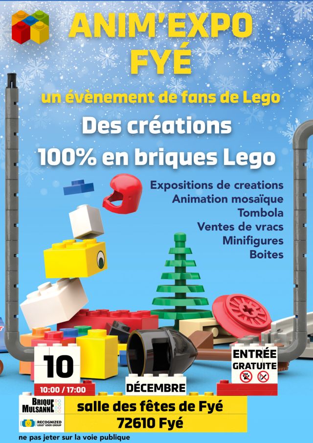 Exposition LEGO Expo LEGO Anim'Expo Fyé 2023 à Fyé (72610)