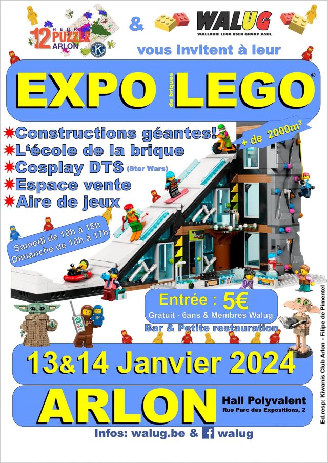 Exposition LEGO Expo LEGO Arlon 2024 à Arlon (6700) Exposition LEGO Expo LEGO Arlon 2024 à Arlon (6700)